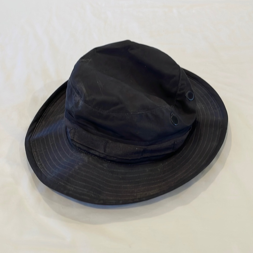 Black Hat Size 7-1/2 Black Adjustable Strap Vented on Sides